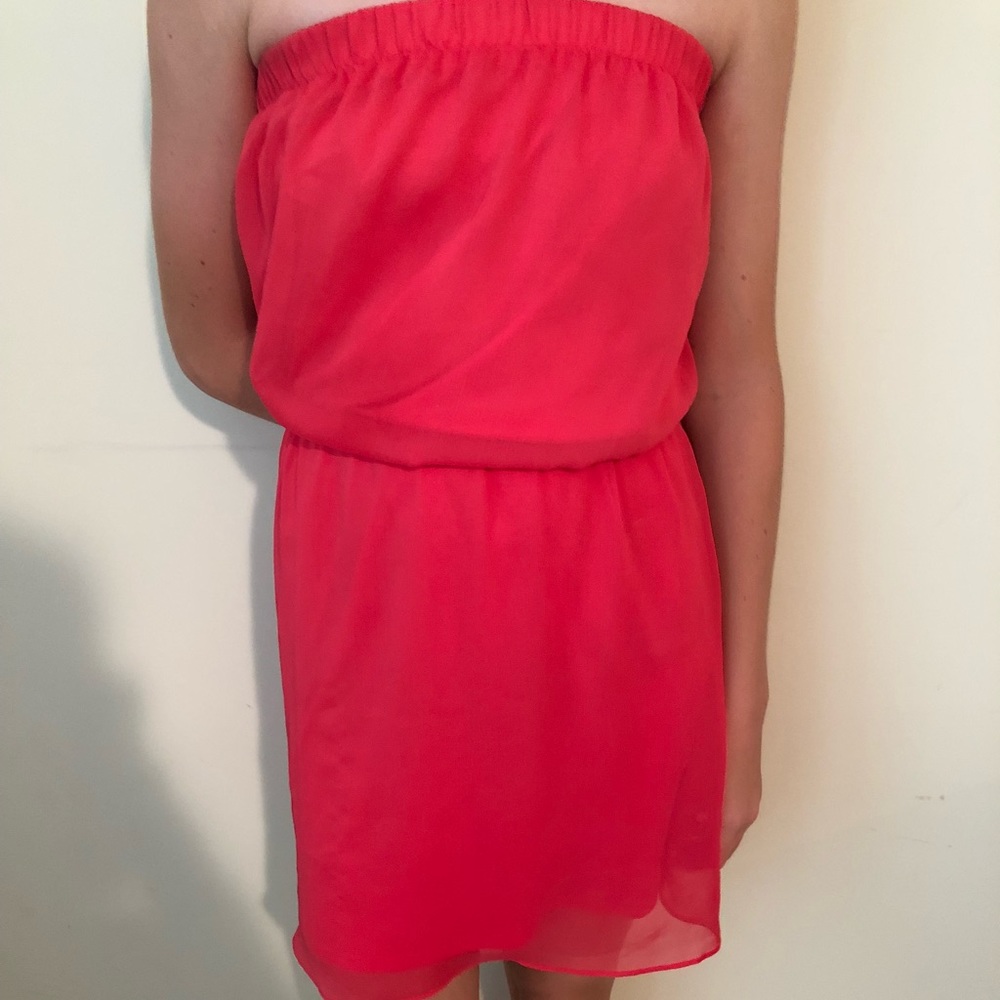 Pink Strapless Dress